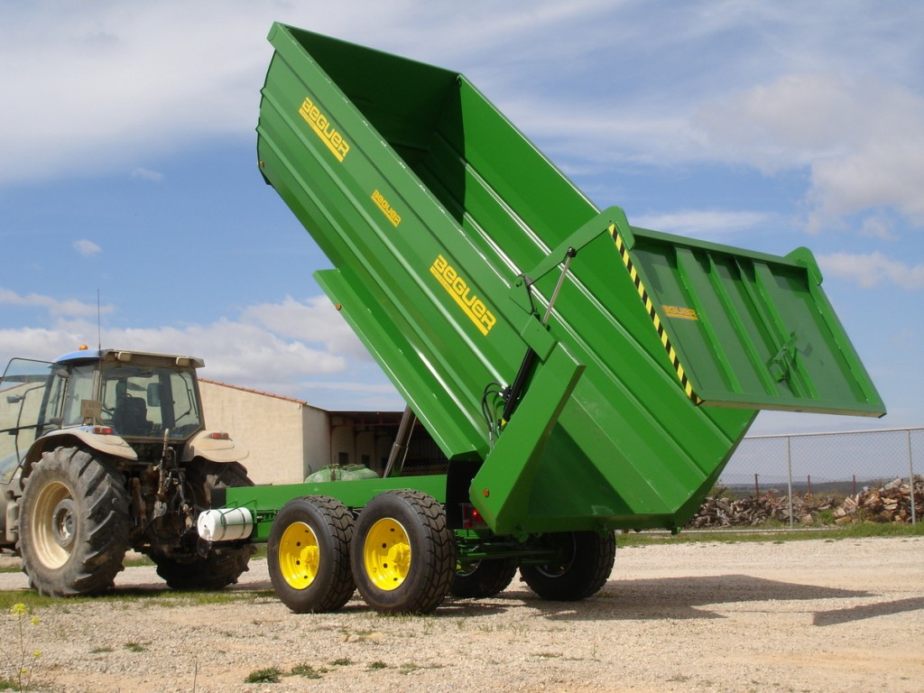 Bañeras agrícolas tándem serie DUO Remolques