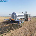 Cisterna tándem Beguer 14000 litros con aplicador de purin de 6 metros AB1-6